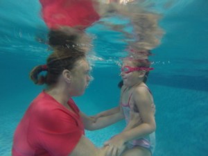 building up confidence underwater with Bean